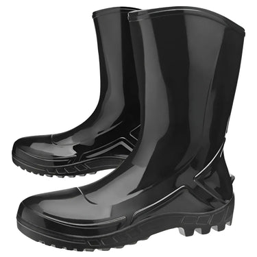 Bota Galocha PVC Borracha Antiderrapante Limpeza Preto