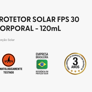 Protetor Solar FPS 30 Profissional Nutriex 120ml