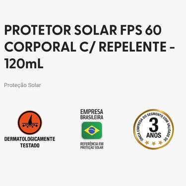 Protetor Solar FPS 60 Com Repelente Nutriex Profssional 120ml