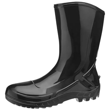 Bota Galocha PVC Borracha Antiderrapante Limpeza Preto