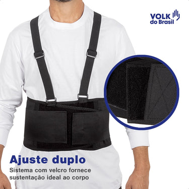 Cinta Lombar Ergonômica Coluna Postura Abdominal Reforçada