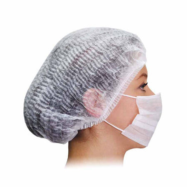 Máscara Descartável Tnt Dupla Branca Volk Com 100 Unidades